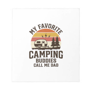 My Favourite Camping Buddies Call Me Dad Vector De Notepad