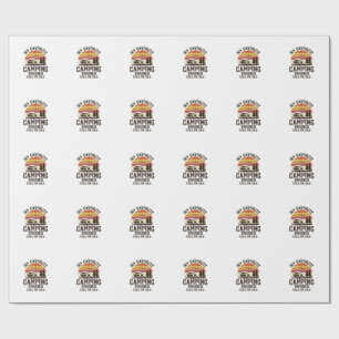 My Favourite Camping Buddies Call Me Dad Vector De Wrapping Paper