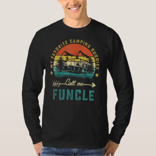 My Favourite Camping Buddies Call Me Funcle Retro T-Shirt