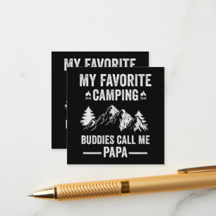 My Favourite Camping - Buddies Call Me Papa Enclosure Card