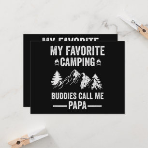My Favourite Camping - Buddies Call Me Papa Invitation