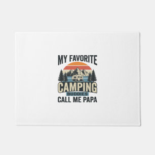 My Favourite Camping Buddies Call Me Papa Shirt_1 Doormat