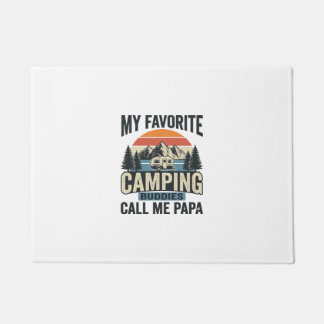My Favourite Camping Buddies Call Me Papa Shirt_1 Doormat
