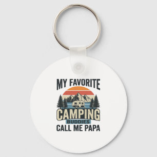 My Favourite Camping Buddies Call Me Papa Shirt_1 Key Ring