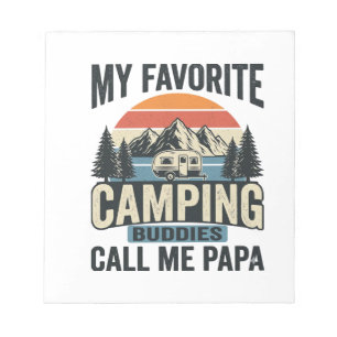 My Favourite Camping Buddies Call Me Papa Shirt_1 Notepad