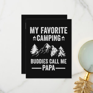 My Favourite Camping - Buddies Call Me Papa Thank You Card