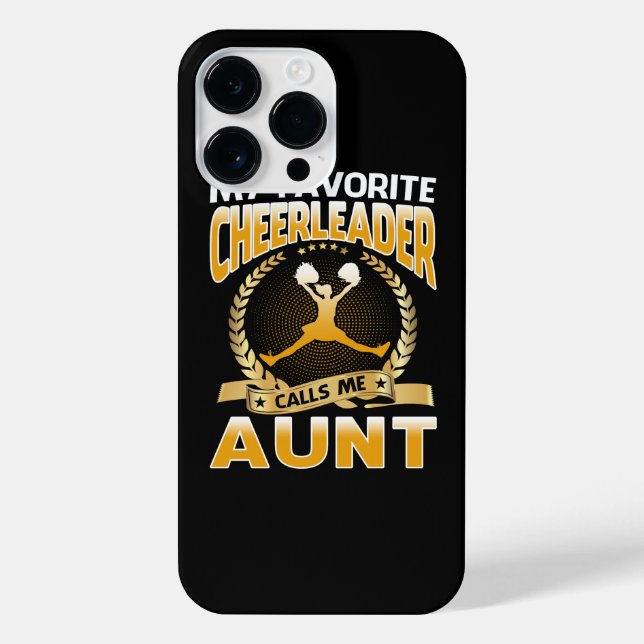 My Favourite Cheerleader Calls Me Aunt Cheerleadin iPhone Case (Back)