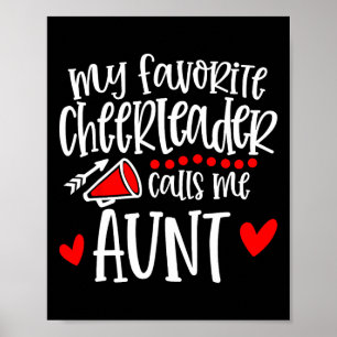 My Favourite Cheerleader Calls Me Aunt Funny Cheer Poster