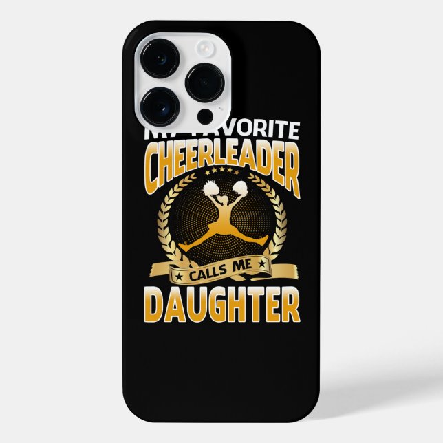 My Favourite Cheerleader Calls Me Daughter Cheerle iPhone Case (Back)