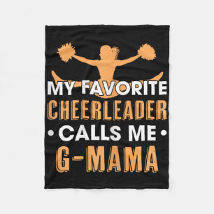 My Favourite Cheerleader Calls Me G Mama Cheerlead Fleece Blanket