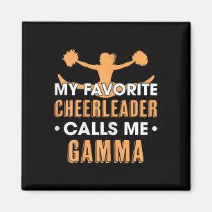 My Favourite Cheerleader Calls Me Gamma Cheerleadi Magnet