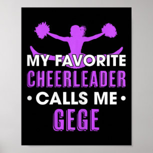 My Favourite Cheerleader Calls Me Gege Cheerleadin Poster