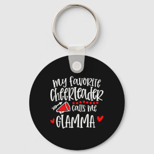 My Favourite Cheerleader Calls Me Glamma Funny Che Key Ring