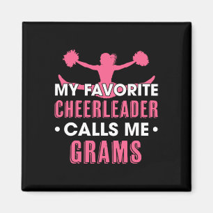 My Favourite Cheerleader Calls Me Grams Cheerleadi Magnet