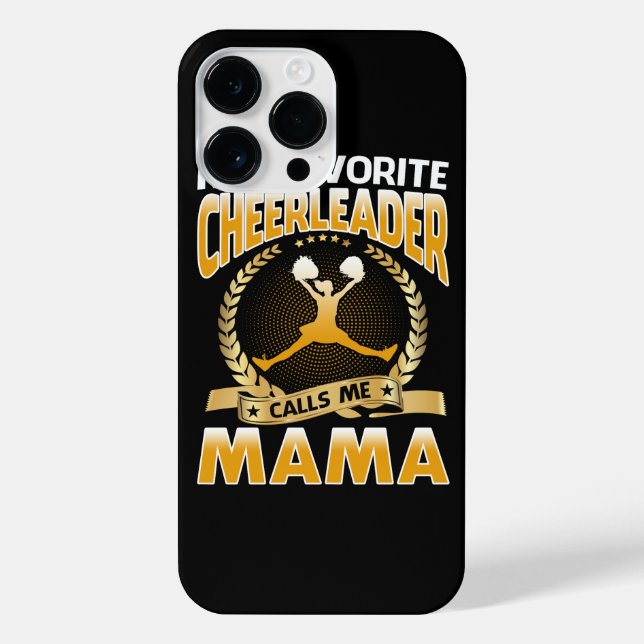 My Favourite Cheerleader Calls Me Mama Cheerleadin iPhone Case (Back)