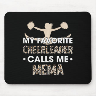 My Favourite Cheerleader Calls Me Mema Cheerleadin Mouse Mat