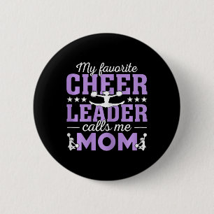 My Favourite Cheerleader Calls Me Mum Cheer Mum Mo 6 Cm Round Badge