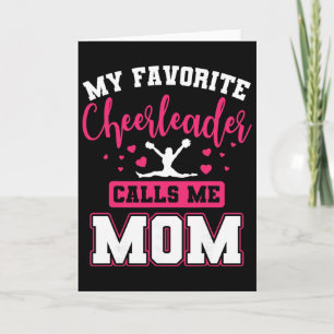 My Favourite Cheerleader Calls Me Mum Cheerleading Card
