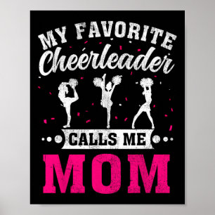 My Favourite Cheerleader Calls Me Mum Mother's Day Poster