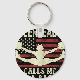 My Favourite Cheerleader Calls Me Noi Us Flag Patr Key Ring