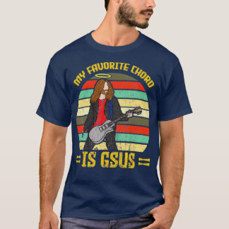 My Favourite Chord Is Gsus Jesus Church Faith T-Shirt