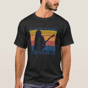My Favourite Chord Is Gsus Jesus Playing Guitar Vi T-Shirt