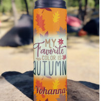My favourite colour is Autumn personalised orange