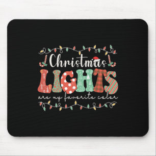 My Favourite Colour Is Christmas Light Merry Chris Mouse Mat