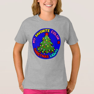 My Favourite Colour is Christmas Lights-78678 T-Shirt