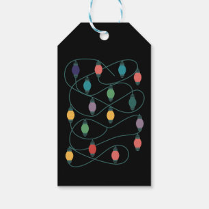 My Favourite Colour Is Christmas Lights Funny Paja Gift Tags