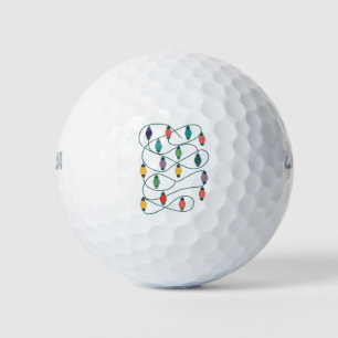 My Favourite Colour Is Christmas Lights Funny Paja Golf Balls