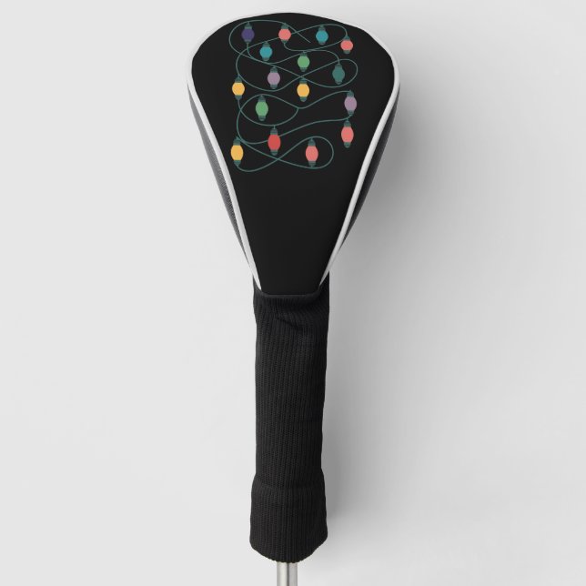My Favourite Colour Is Christmas Lights Funny Paja Golf Head Cover (Front)