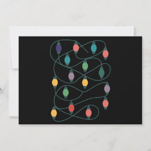 My Favourite Colour Is Christmas Lights Funny Paja Holiday Card