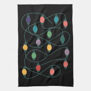 My Favourite Colour Is Christmas Lights Funny Paja Tea Towel