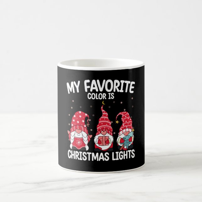 My Favourite Colour Is Christmas Lights Gnome Coffee Mug (Center)