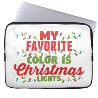 My Favourite Colour Is Christmas Lights  Laptop Sleeve