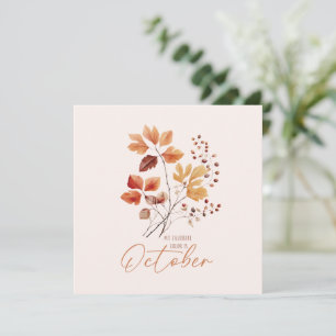 My Favourite Colour Is October –Autumn Leaves & Pi