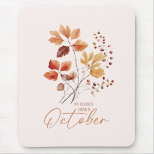 My Favourite Colour Is October –Autumn Leaves & Pi Mouse Mat