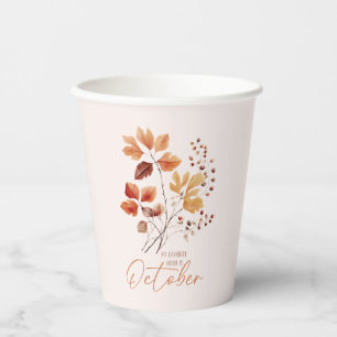 My Favourite Colour Is October –Autumn Leaves & Pi Paper Cups