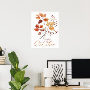 My Favourite Colour Is October Poster