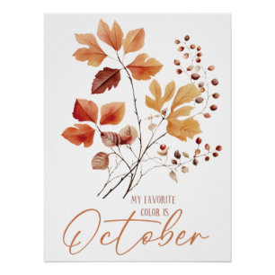 My Favourite Colour Is October Poster