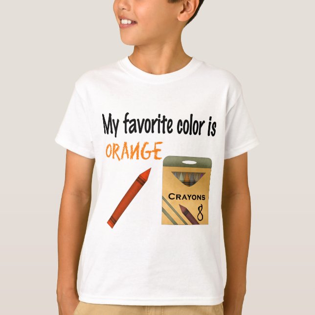 My Favourite Colour is Orange T-Shirt (Front)