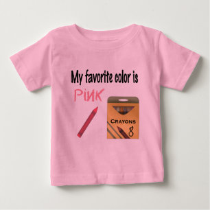 My Favourite Colour is Pink Baby T-Shirt