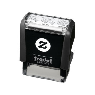 My favourite colour is pizza! self-inking stamp