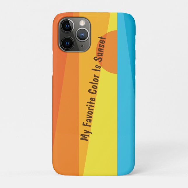 My Favourite Colour Is Sunset   Case-Mate iPhone Case (Back)