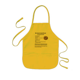 My Favourite Cookie Recipe Chocolate Chips Kids Apron