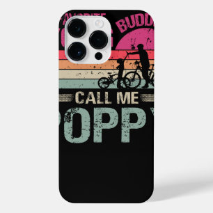 My Favourite Cycling Buddies Call Me Poppy Vintage iPhone 14 Pro Max Case
