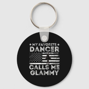 My Favourite Dancer Calls Me Glammy Dance Ballet M Key Ring