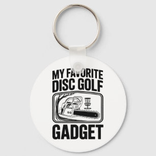My Favourite Disc Golf Gadget Chainsaw Joke Disc G Key Ring