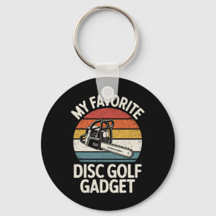 My Favourite Disc Golf Gadget Chainsaw Joke Disc G Key Ring